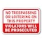 Signmission Safety Sign, 12 in Height, Aluminum, No Tres - No Tres Or Lo A-1218 No Tres - No Tres Or Lo - alternate 1